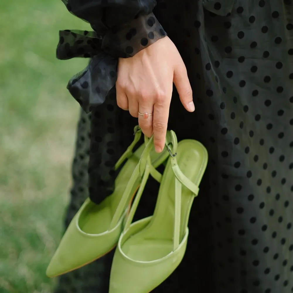 Escarpins Ghita — Vert émeraude — vue 3